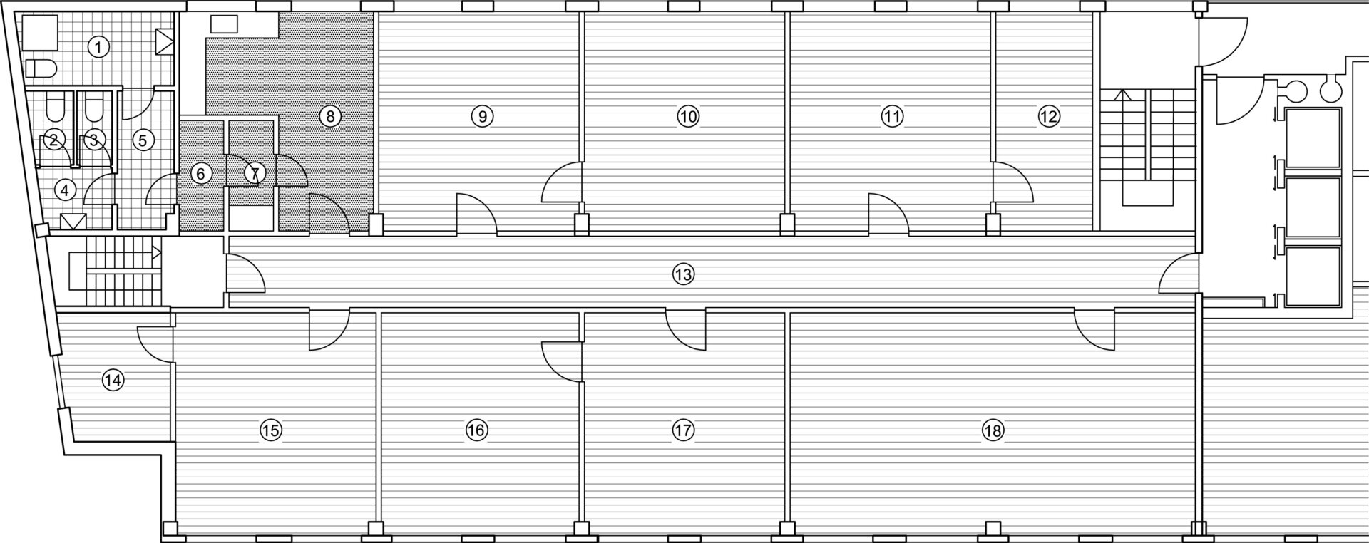 74 m2 kontor Falkoner Alle 53